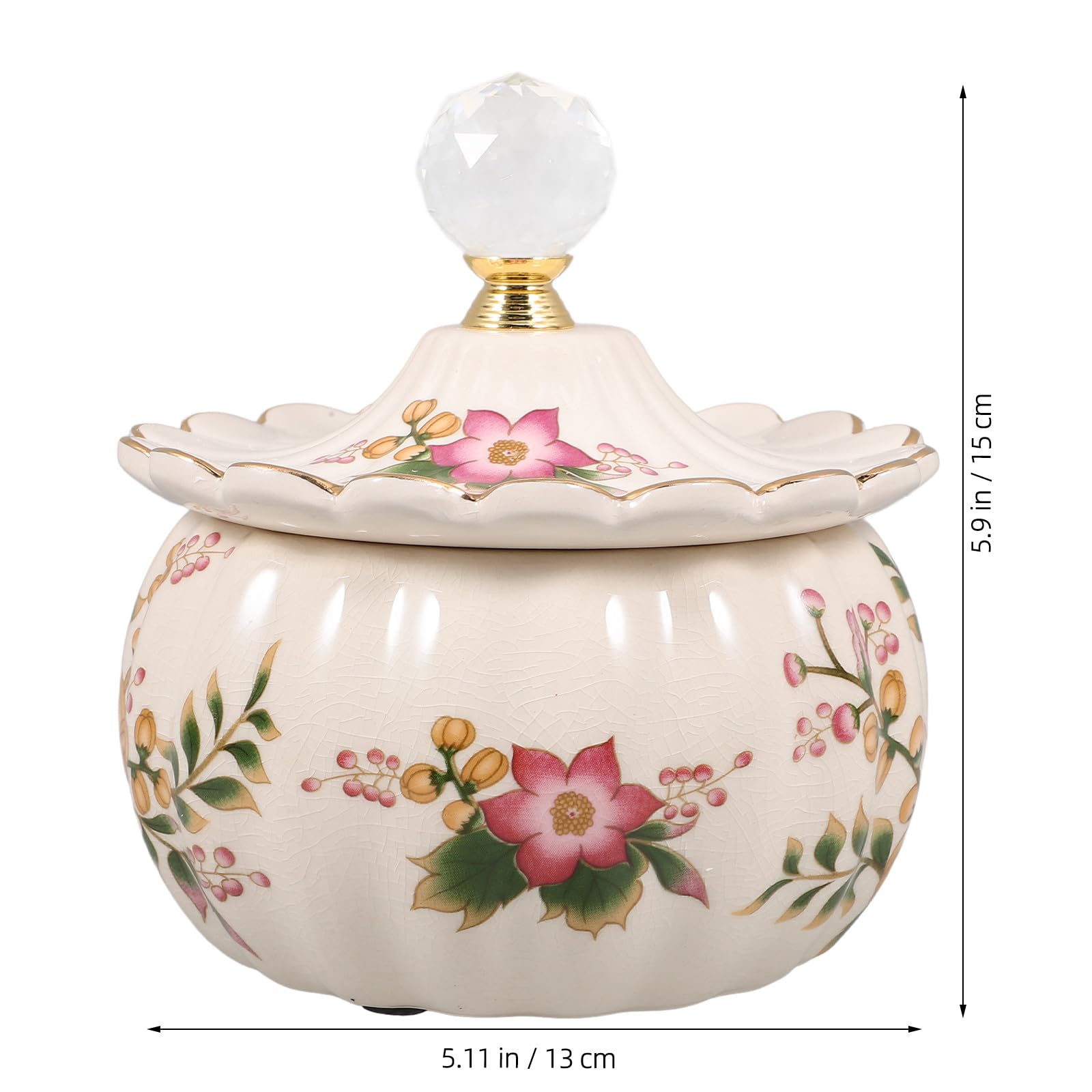 ULTECHNOVO Scatola per Gioielli Facile da Aprire e Chiudere in Ceramica Bianca Cristallo, Contenitore Decorativo Semplice per Natale e Anniversari per Anelli e Orecchini