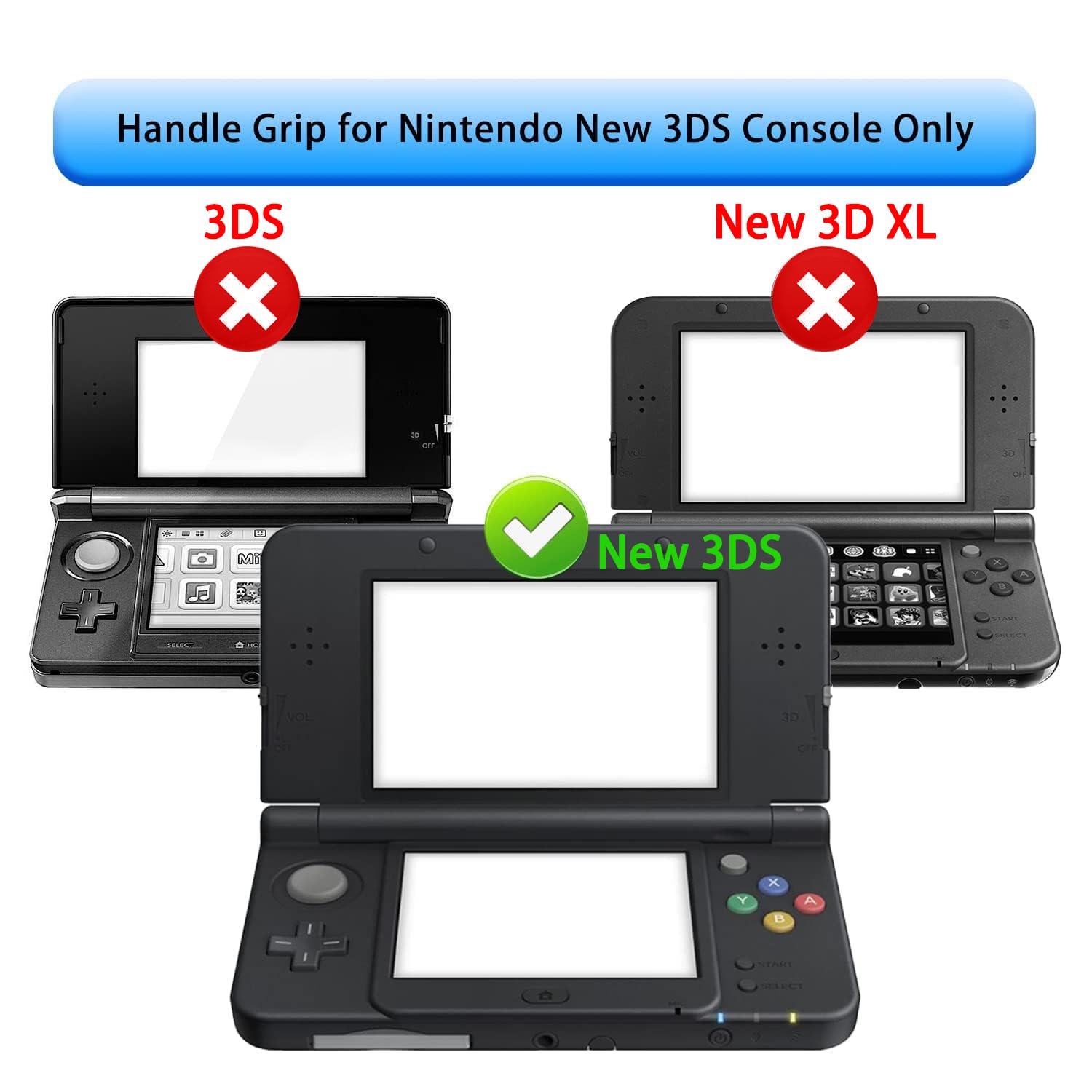 OSTENT Elastyczny uchwyt do konsoli Nintendo New 3DS Gry wideo