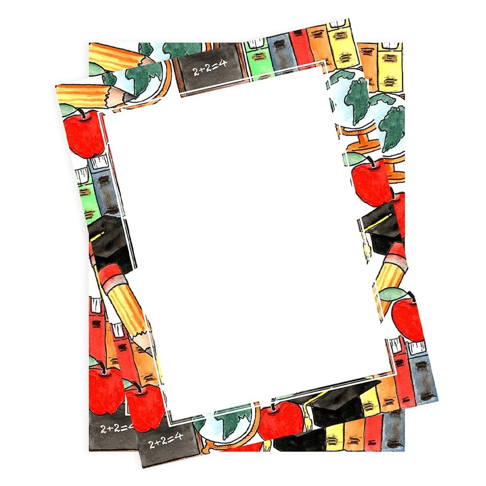 Royal Consumer Geographics Back to School Letterhead 8.5 x 11 inches, 100/Pack (47587)