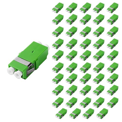 Vista 13 de 50 unids LC a LC acopladores, adaptadores de fibra óptica dúplex conectores de cable para APC cara final con panel de montaje de ala LC for APC