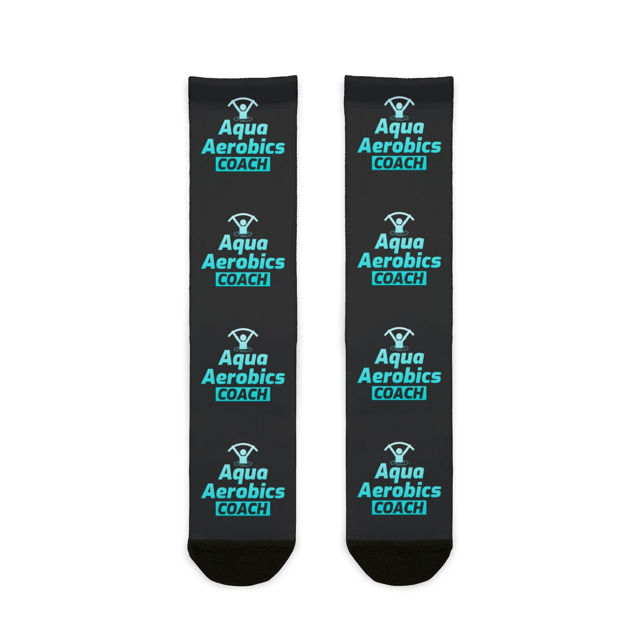 Water Aerobics Crew Socks Women Men Pool Exercise Swim Aqua Fitness Instructor