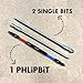 PHLiPBiT PiK4 - Custom PiK Any 4 x 4 INCH Double End+Double Duty, 1/4