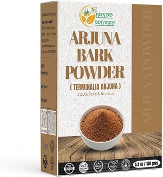 Herbs Botanica Arjuna Powder 100% Pure Arjuna Bark Powder Arjun Ki Chaal for Herbal Tea & Wellness Finely Ground Tree Bark Powder for DIY Use 5.3 oz Pack