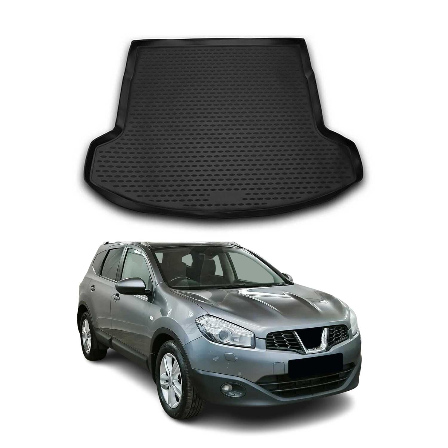 Dywanik Bagażnika Mata Bagażnika Pasująca do Nissan Qashqai +2 2007-2013 Guma TPE