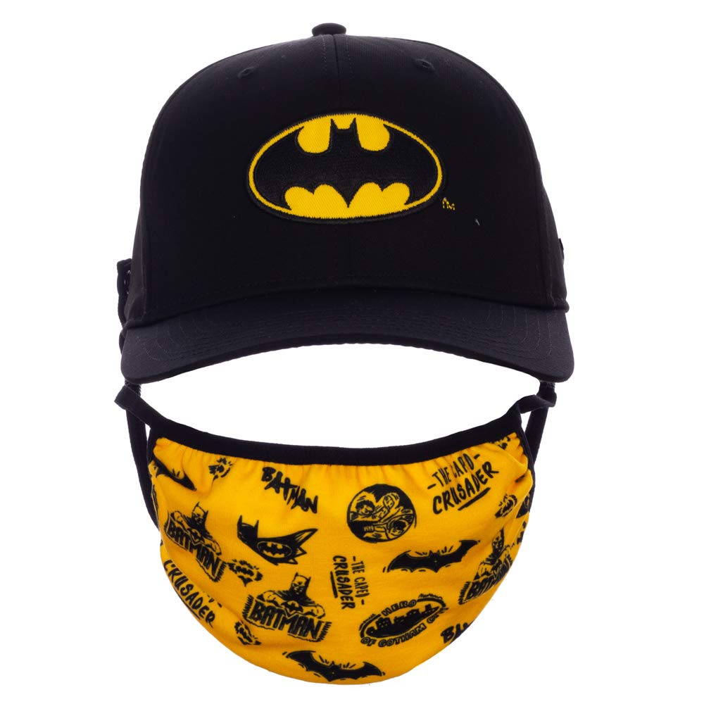BioworldDC Comics Batman Symbol Face Mask & Snapback Hat Combo