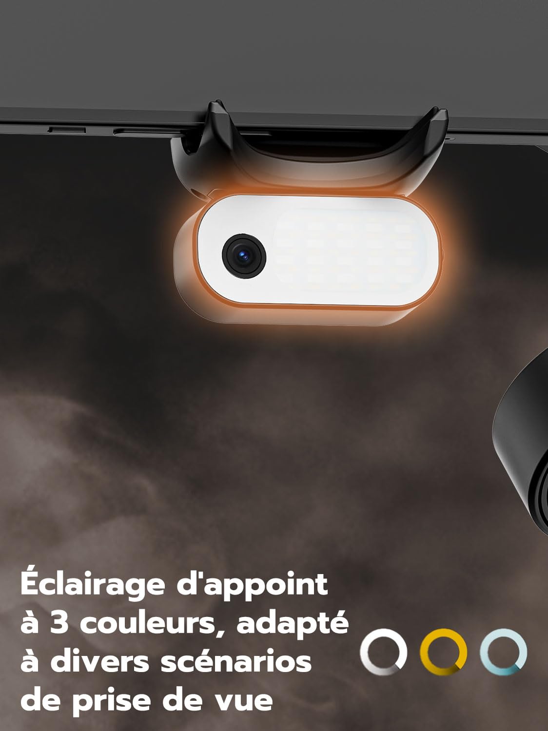 AOCHUAN Stabilisateur de cardan pour iPhone, Module de Suivi IA et éclairage d'appoint, stabilisation 3 Axes avec télécommande magnétique, Fixation trépied en Un clic, rallonge intégrée, Smart X3 AI