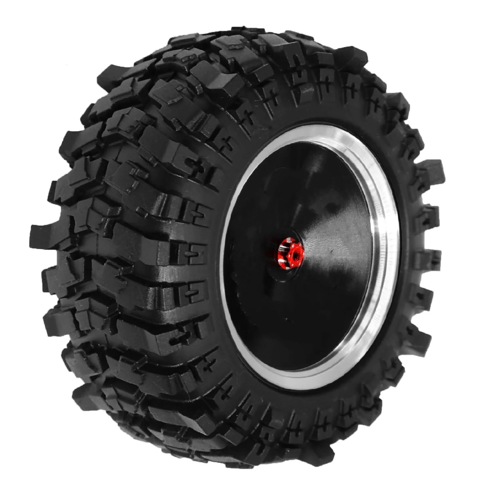 Per MN168 4 Pz 87mm 1/12 Metallo 1.9 "Beadlock Wheel Rim Mozzo Gomma Set RC Auto Parti Di Aggiornamento Accessori Ricambi Modellini RC