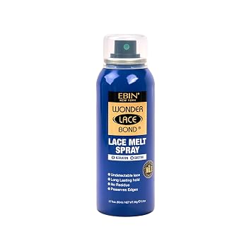 EBIN NEW YORK Wonder Lace Bond Lace Melt Aerosol Spray Keratin + Biotin | رذاذ لاصق للشعر المستعار ثابت للغاية | خط شعر طبيعي سلس | 2.7 Fl Oz