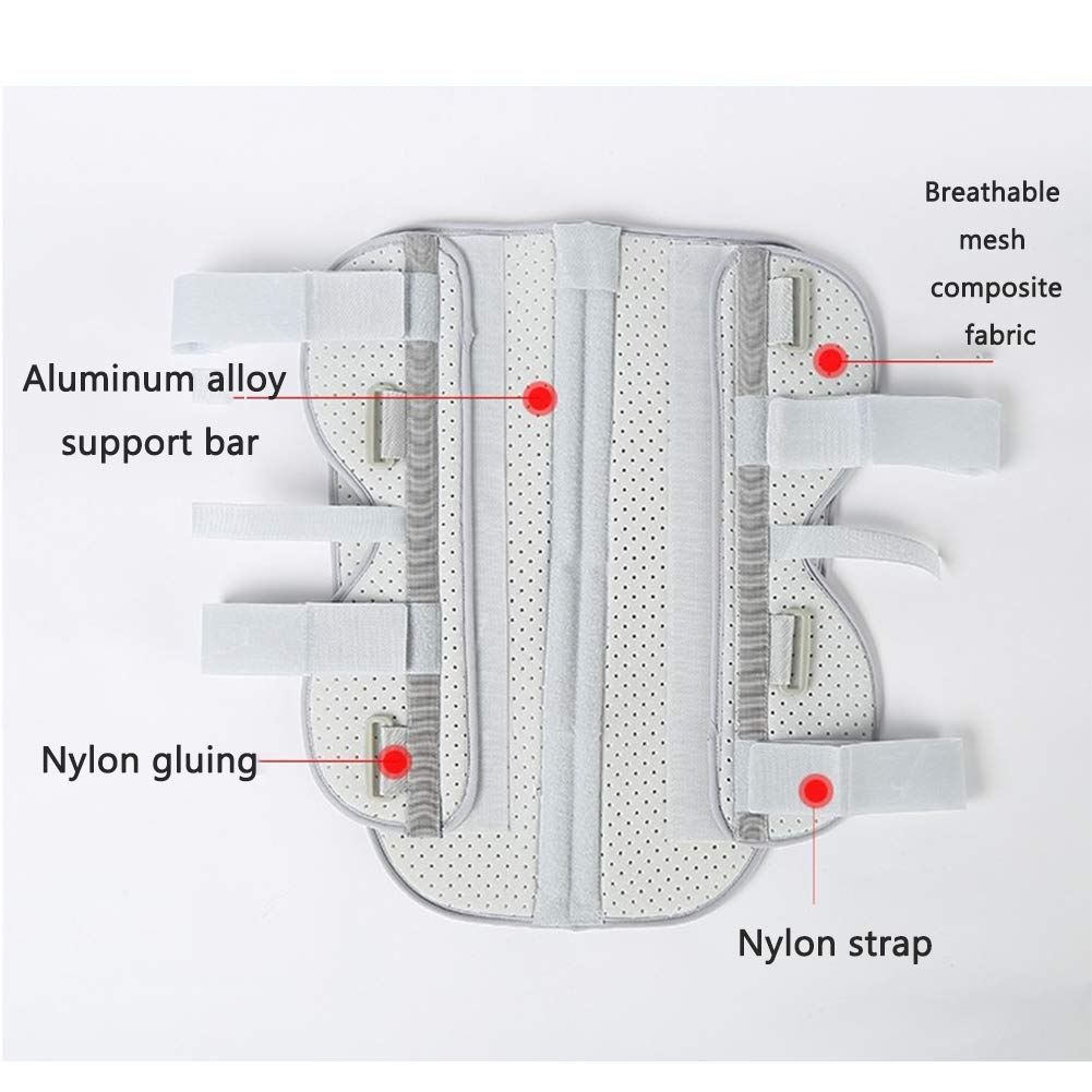 Soporte de Rodilla Ortesis Brace Transpirable Pierna Completa Estabilizador Guard Wrap Correa Fractura Férula Fija