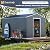 Metal Shed 8x10x6 FT - Steel Tool Storage with Sliding Door and Air Vents - Outdoor Bike Sheds for Garden, Backyard, Patio - Utility Outdoor Storage
