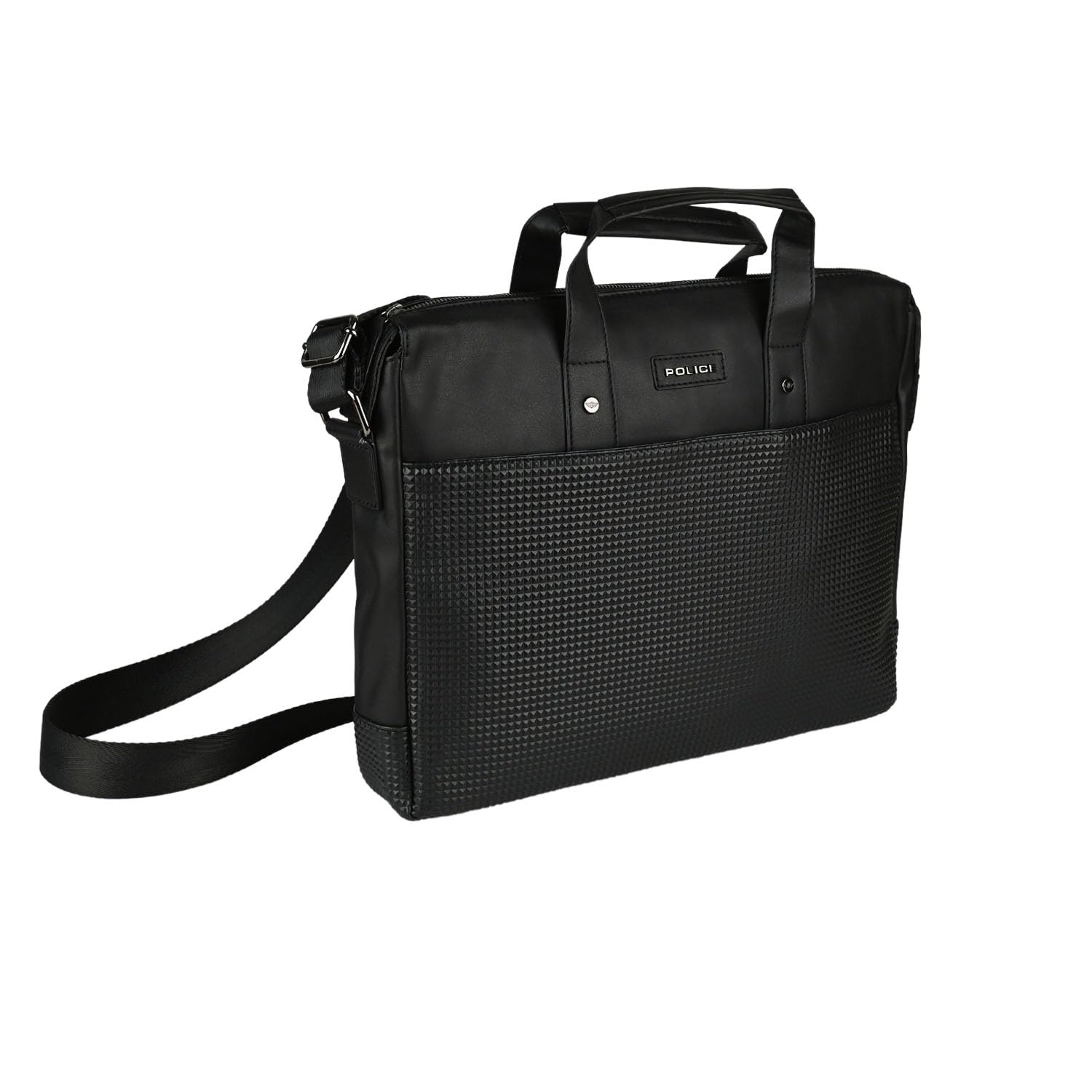 Police Borsa Lavoro Uomo Nera, in PU, Tracolla Porta PC, Messenger Portadocumenti, Ufficio, Università, Ventiquattrore Business