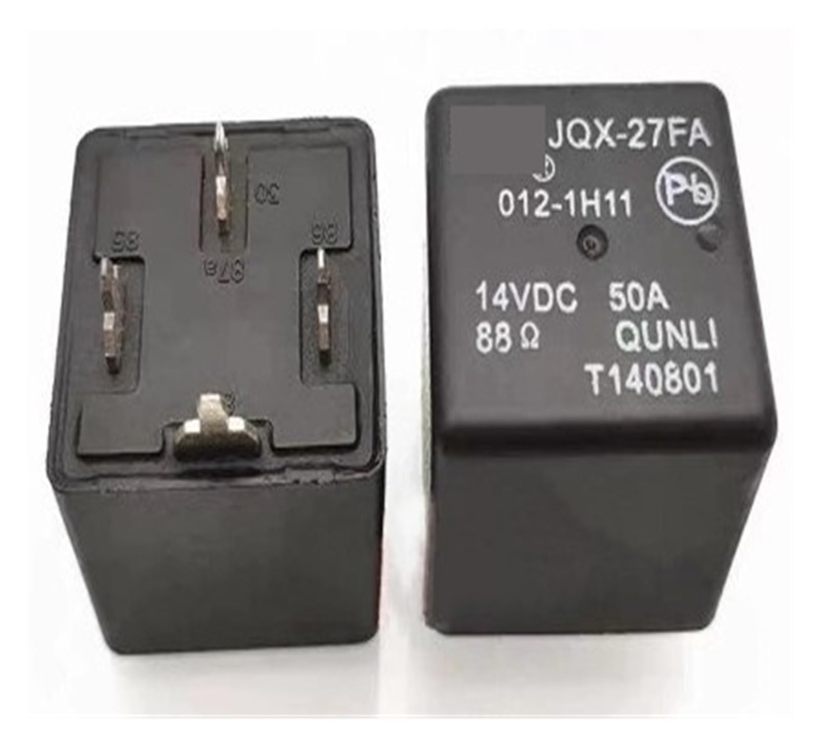 Yzwrwrmktb One Color 1Pc Jqx-27Fa 012-1H11 (V4-1A-P-12V-50A) Relay 4 Pins