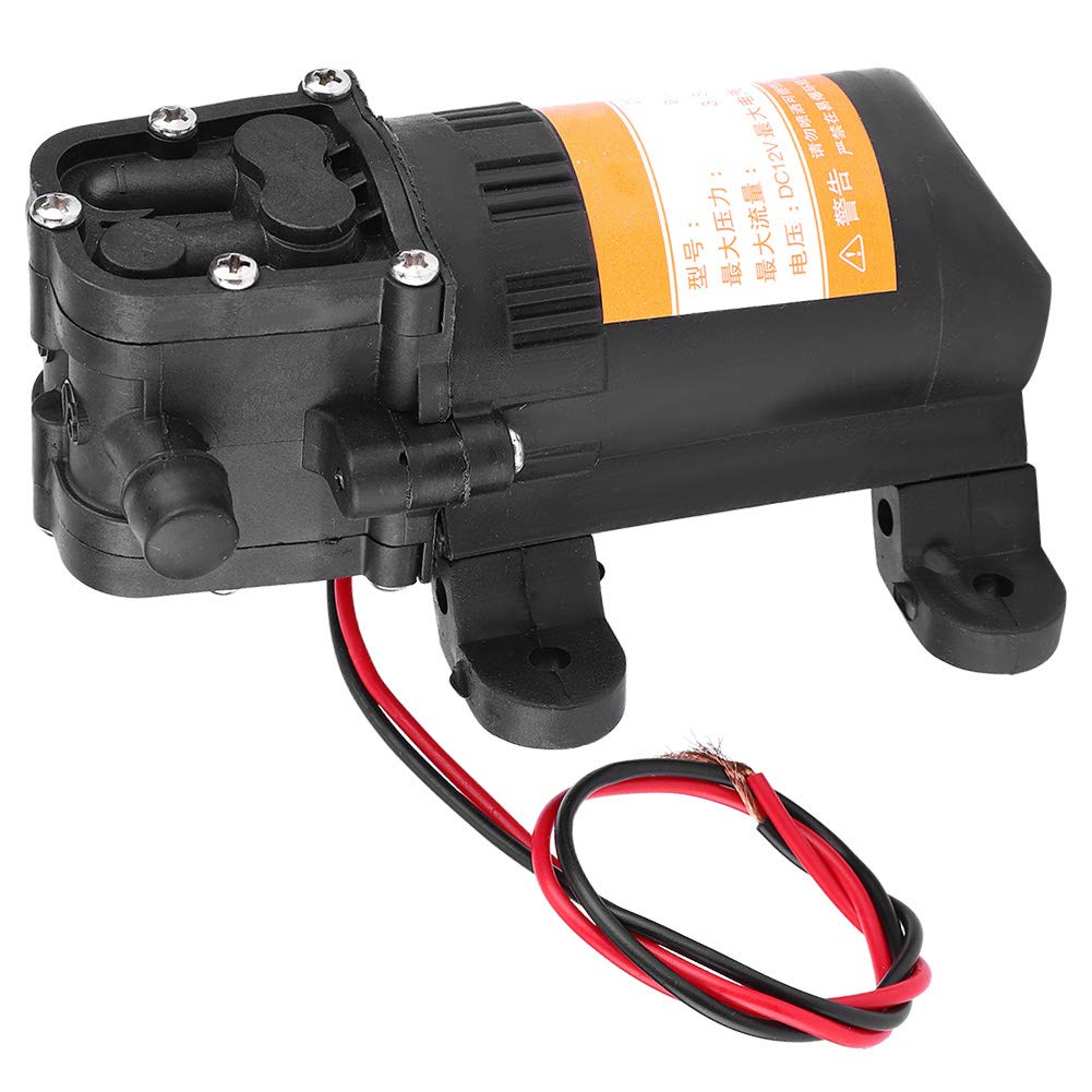Pompe à diaphragme, mini pompe à eau à diaphragme en plastique de haute qualité 12V 0.48MPA 3.5L/Min pour le lavage de voiture arrosage RV caravane bateau RV jardin