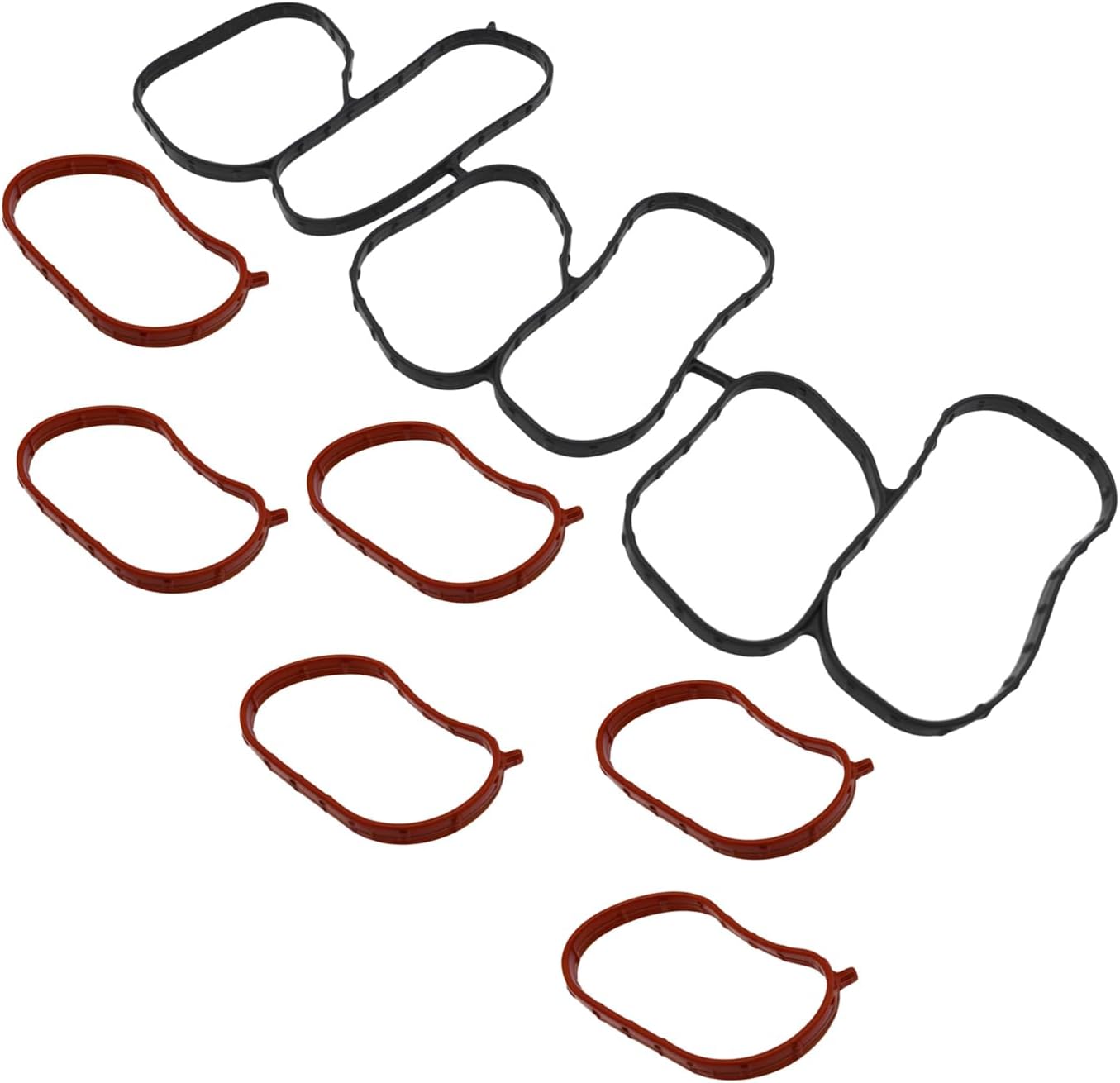 Intake Inlet Manifold Gasket Seal Upper and Lower 292153CFA1 282153CFA0 Compatible with Azera Palisade Santa Fe Cadenza Sedona So-rento Telluride