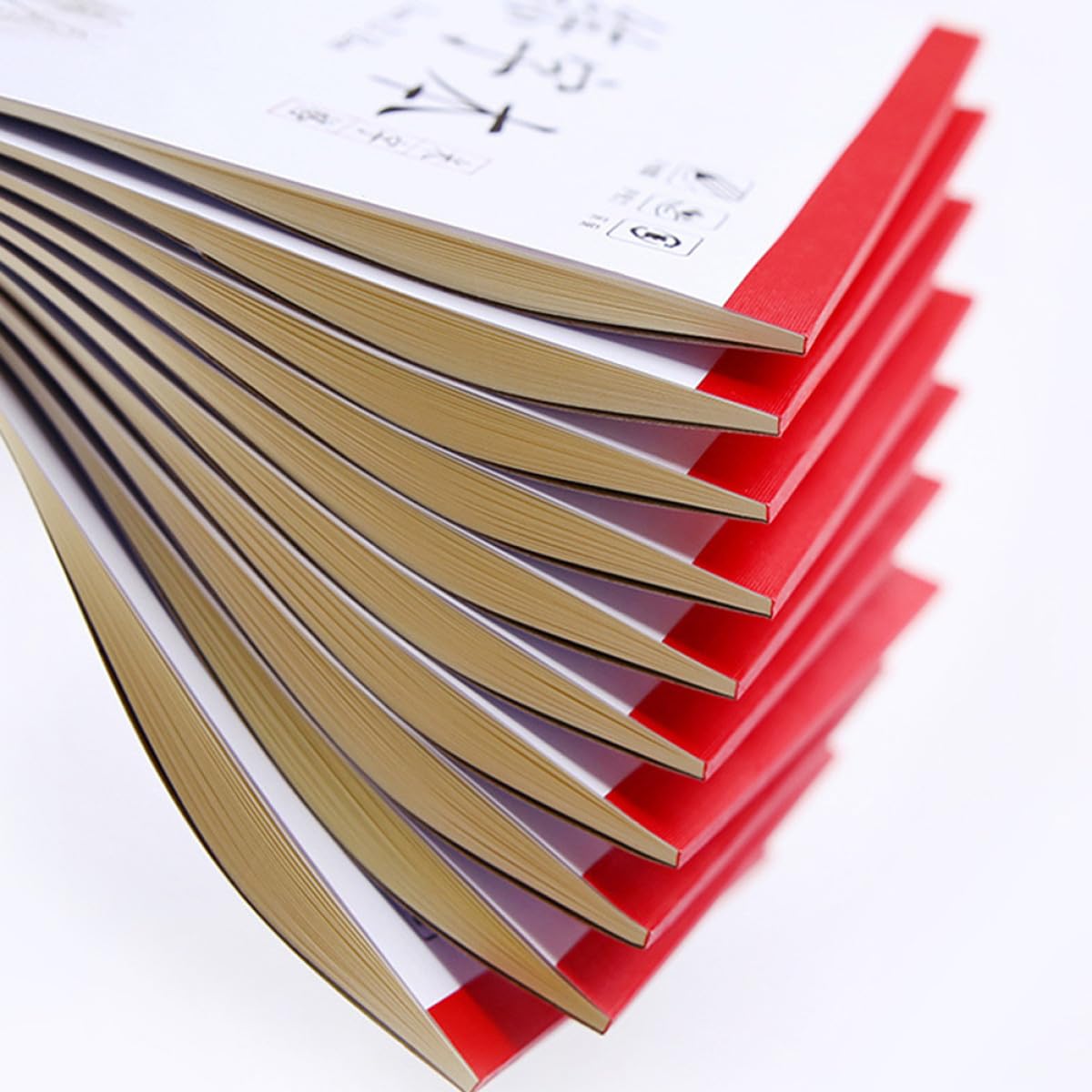 Cuaderno de Práctica de Caligrafía Papel de Escritura Tian Zi, 4 Unidades, Tamaño Pequeño, Papel Opaco Anti-tinta para Mejorar la Escritura de Caracteres Chinos Varios estilos