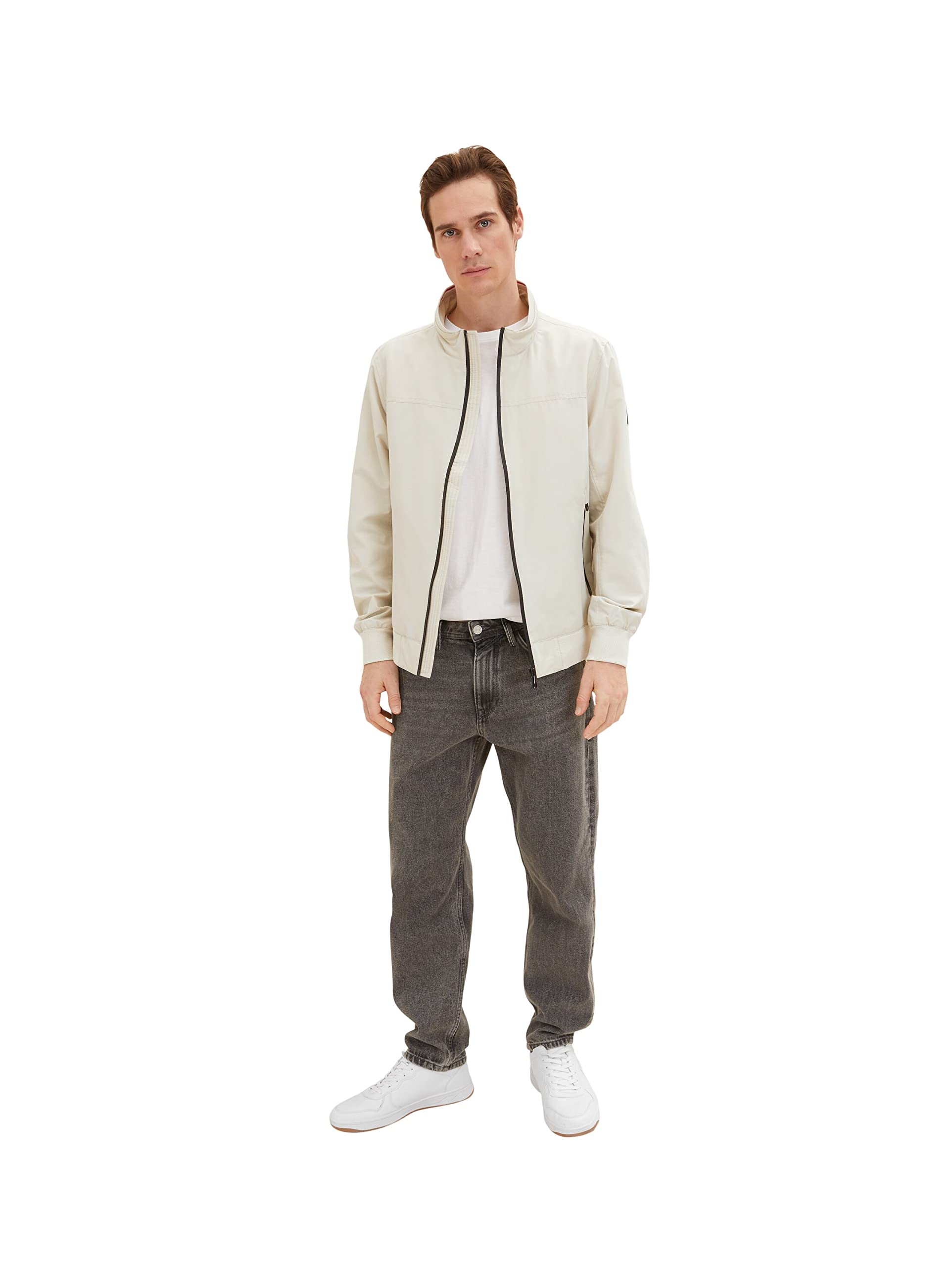 TOM TAILOR Herren 1034866 Jacke, 26199 - Beige Alfalfa, L – Ansicht 2