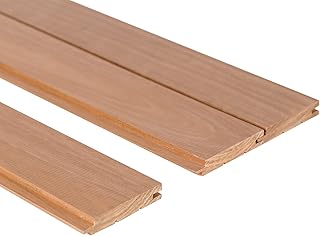 Profilholz Thermo-Espe Klasse A Nut-Feder STS4 15x120mm 2400mm 6Stk Baumaterial für Sauna und Innenräume