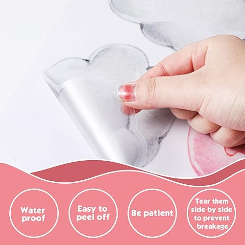 Vista 11 de Yinder 12 hojas de 78 piezas de calcomanías de pared de vaca de las tierras altas de oso, calcomanías de vaca de las tierras altas, decoración