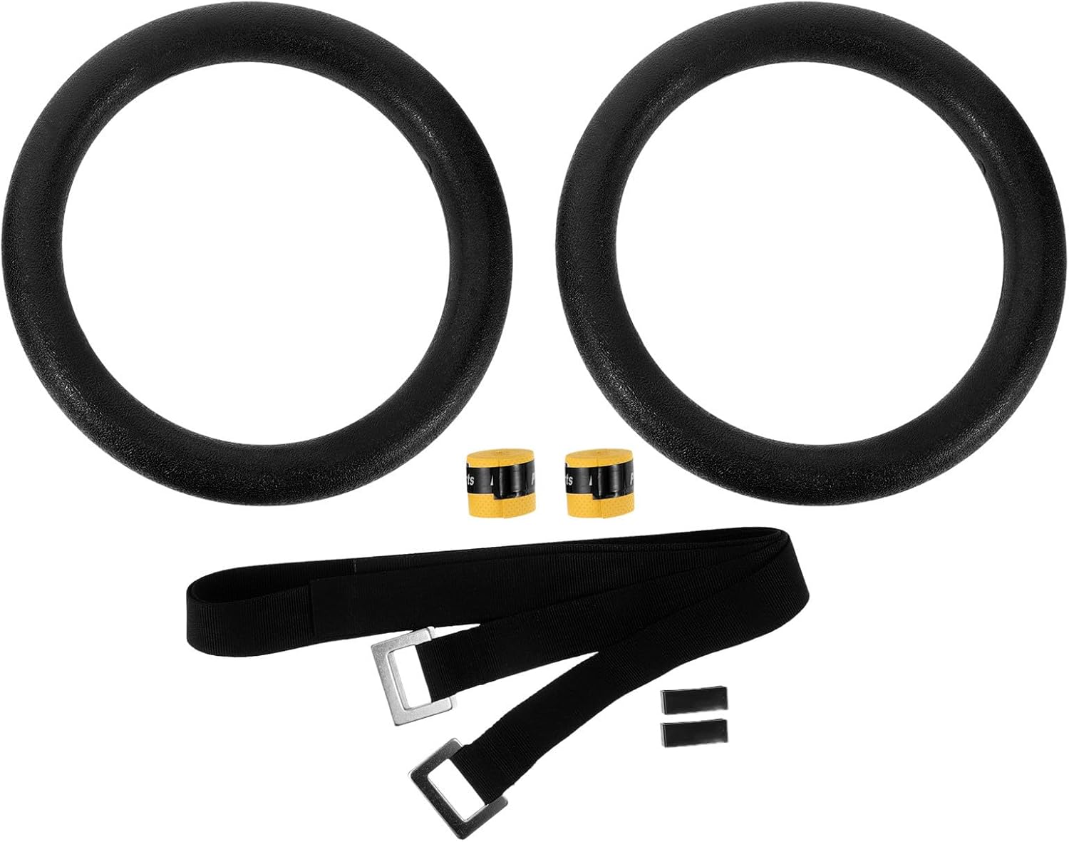 Adjustable Pull up Gymnastics Rings with Straps, 0.5m Large Round Fitness Rings for Calisthenics, Home and Outdoor Workout Training for Men and Adults