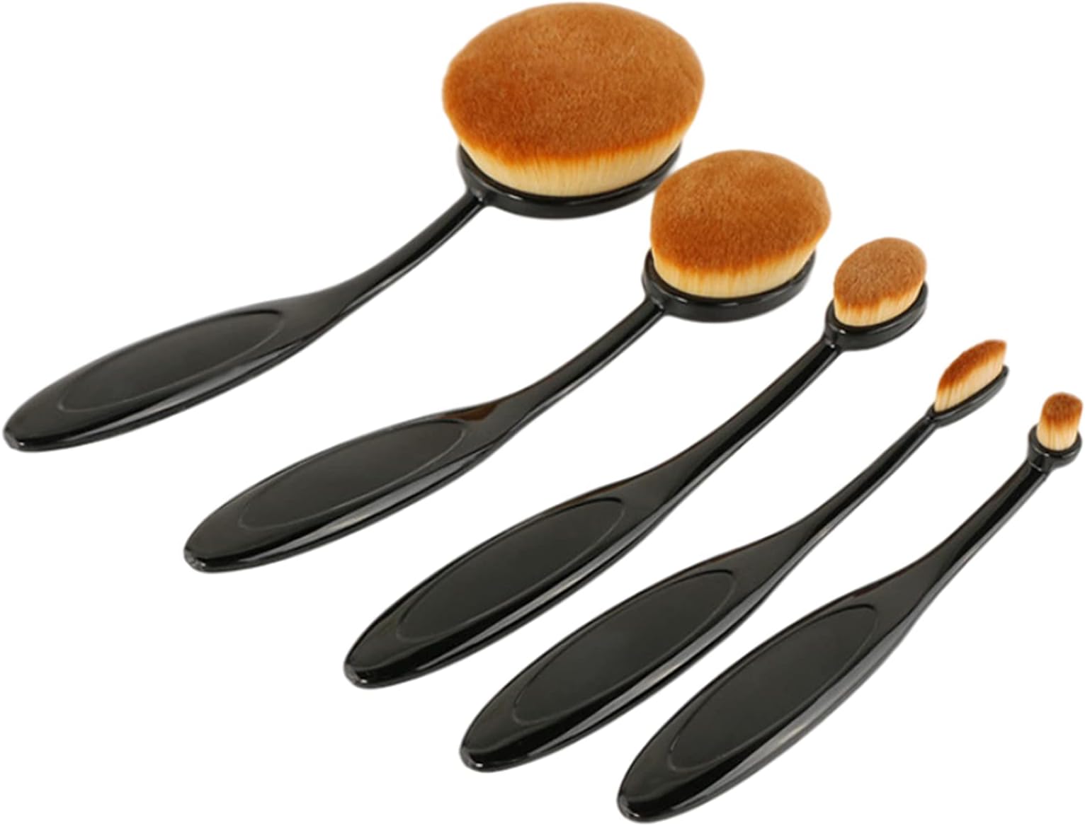 5pcs Ink Blending Brushes Oval Makeup Brush Craft Blender Brush Assortment for Broad Application