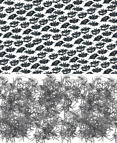 Curious Minds Busy Bags Halloween Rings - Bat and Spider Rings - Black Novelty Jewelry for Kids - Halloween Prize Toy Trick or Treat Favor (24 Dozen)