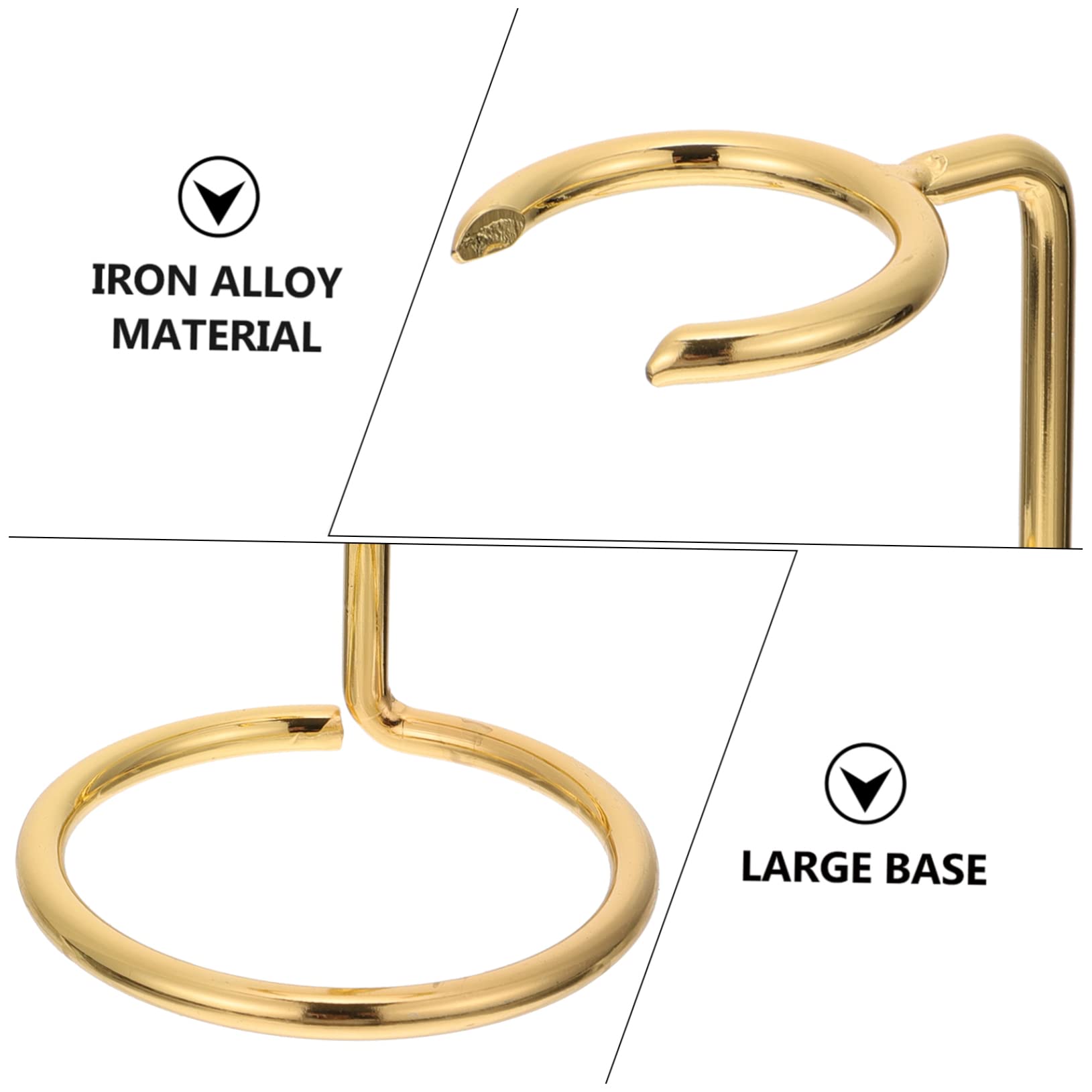 3 Pz Supporto per rasoio per bagno organiser bagno rasoi da uomo elettrici Uomini Gel lama porta rasoio pennello porta pennelli da barba da ferrolega Golden