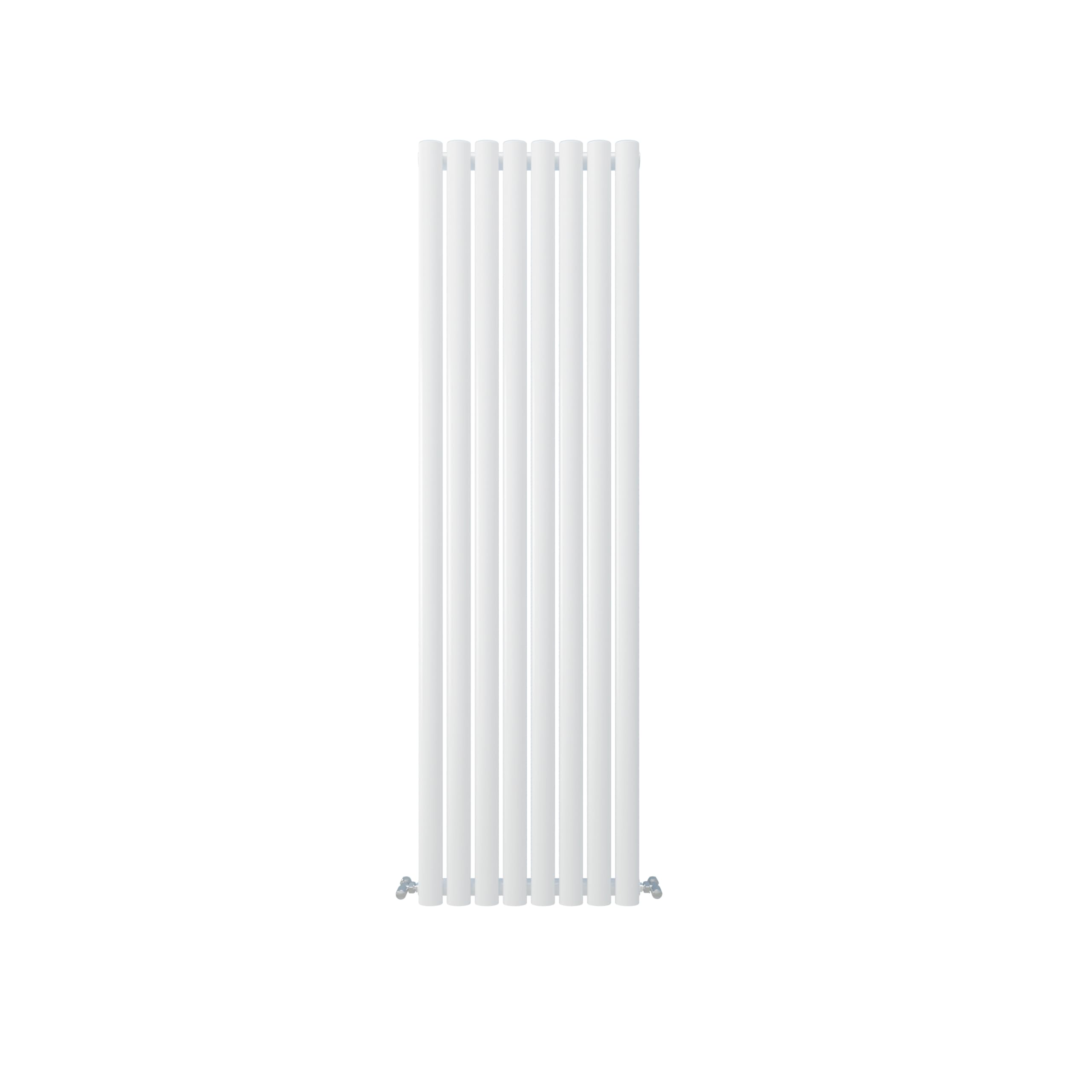 SLINE SANITARY Vertical Designer Oval Column Radiator, Oval Radiator White, 1600×472mm Double Panel Modern Radiator for Bathroom/Living Room, Central Heating Rads, Amazon Radiator Wall Mounted
