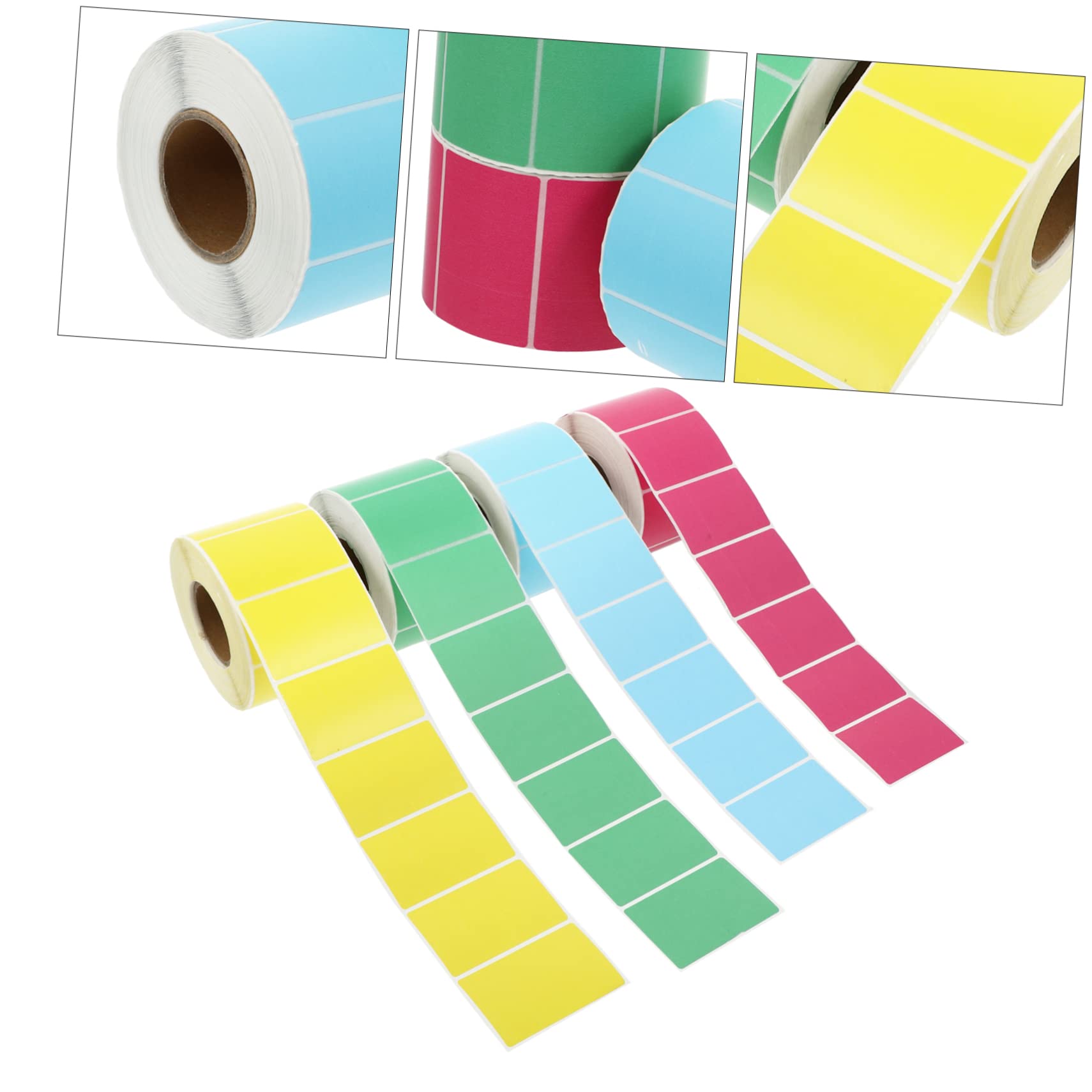 Etichette Termiche Colorate 4 Pezzi Carta Rettangolari