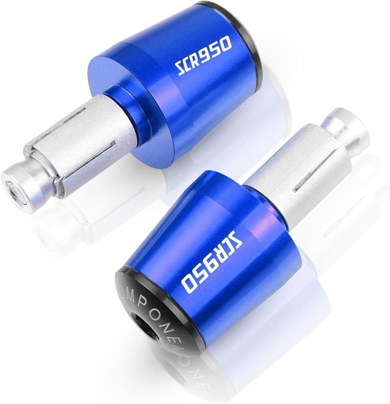 XJSM Plug SCR950 Handlebar Hand Grips for Yamaha SCR950 SCR 950 2017 2018 2019 2020 2021 Motorcycle Accessories Handle Bar Cap Ends Plug (Color : Blue)