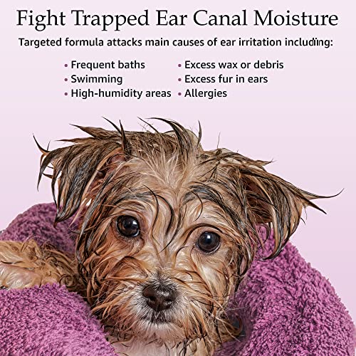 Prime Paws Ear Cleansing Solution For Dogs And Cats - Pet Ear Cleaner Removes Odor & Wax - Deodorizing Dog Ear Cleaner Solution With Aloe & Vitamins - Sweet Pea & Vanilla Scent - 8 Oz #TOP4