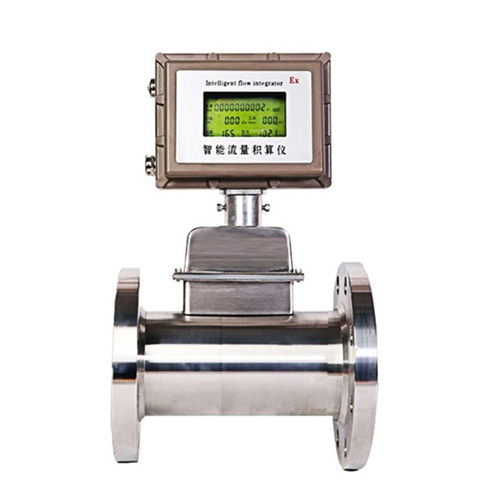 Caudalímetro de turbina de gas inteligente de acero inoxidable for gas natural, transmisor remoto 4-20 mA RS485 Garantizar la estabilidad(DN40)