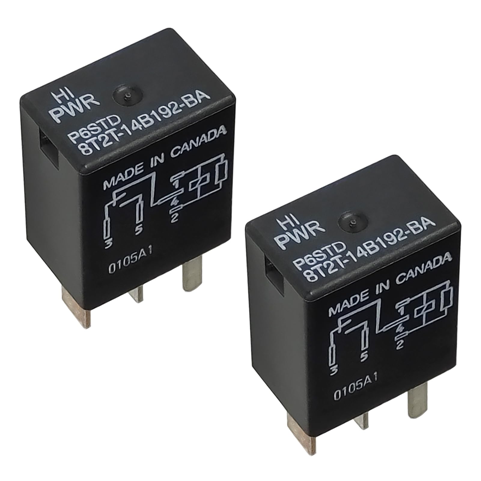 Amazon.com: 2Pcs 8T2T-14B192-BA 12VDC 30A Automotive Relay SPDT 5Pins