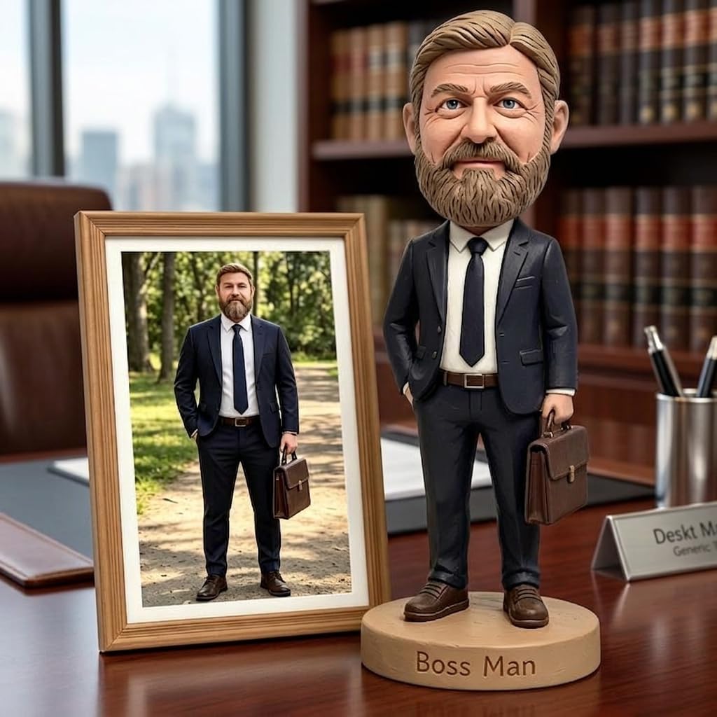 Personnalisée Figurine Bobblehead, Poupée en Pâte Polymère Fabriquée à Main