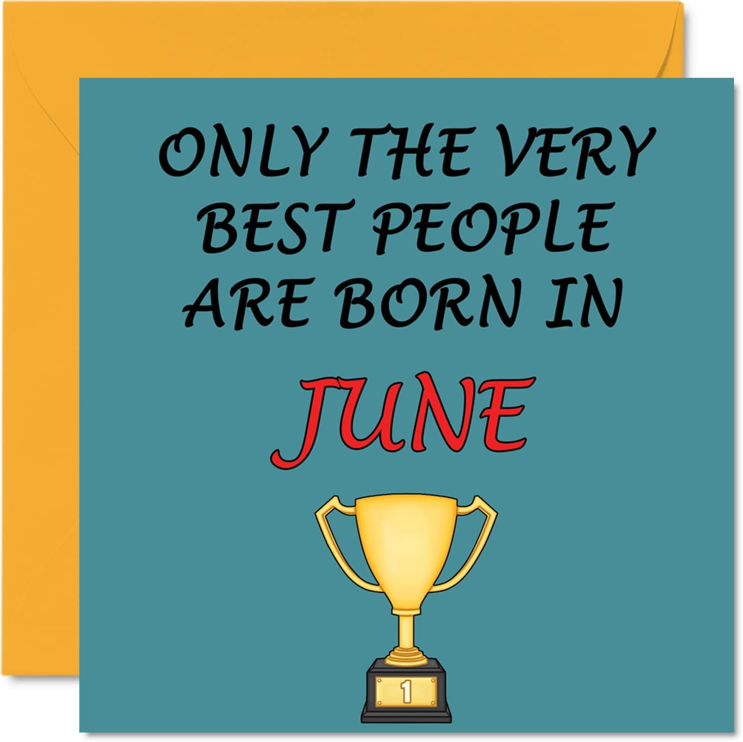 Fun Birthday Cards for Men Women - Very Best November - Birthday Card for Mom Dad Papa Pops Brother Sister Son Daughter Grandma Grandpa, 5.7 x 5.7 Inch Greeting Cards, Joke Humor 30th 40th 50th Cards