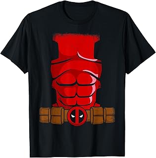 Marvel Deadpool Wade Wilson Halloween Costume T-Shirt