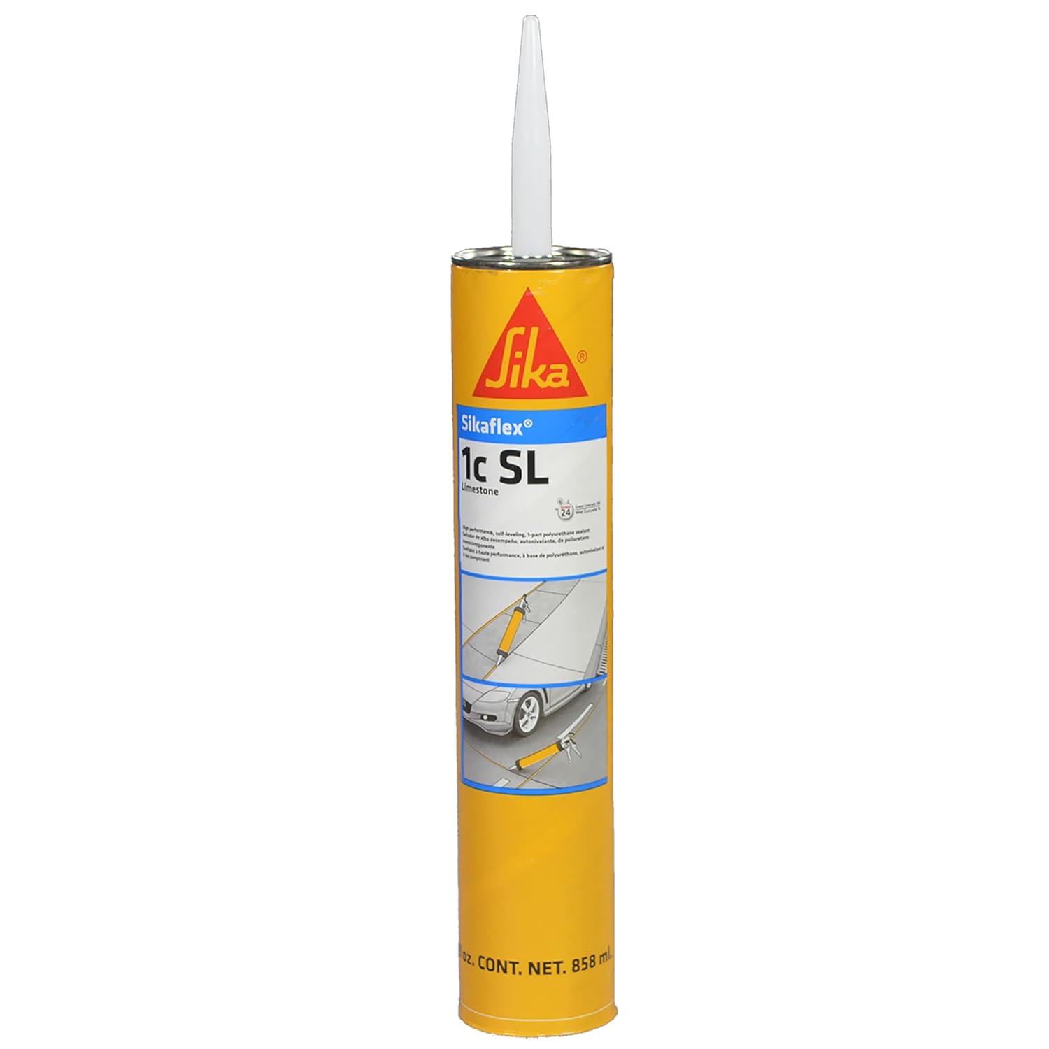 Sikaflex 1C SL 29 oz Limestone - Sikaflex Self Leveling Concrete Sealant. Polyurethane, Concrete Crack Filler. Case of 12 with AWF PRO Gloves. Applicator Gun Not Included