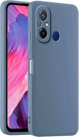 Colorful Silicone Phone Case Cover, Suitable for Redmi 12C / Redmi 11A 6.71" - Lavender Grey
