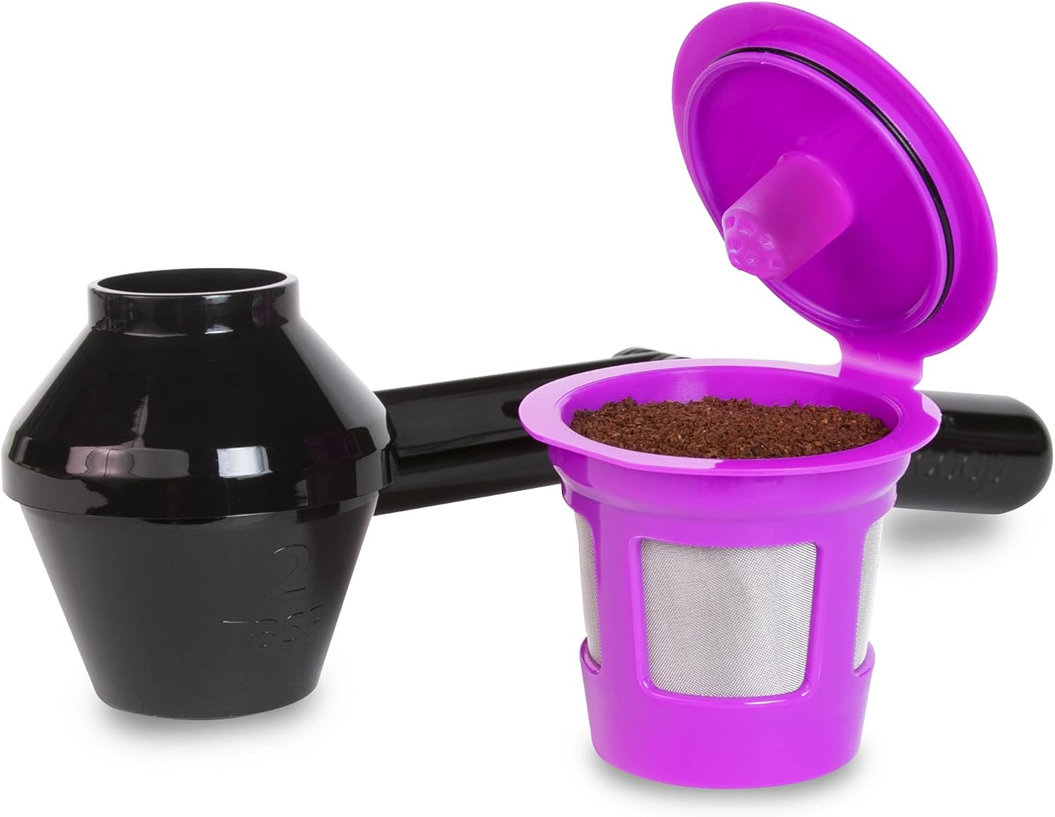 Single Serve Value Pack Reusable Filter Cup/EZ Scoop Perfect Pod Single Serve Pack Reusable Coffee Filter Cup & EZ-Scoop for K-CUP Brewers