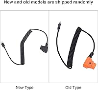 Vista 5 de USB C a D Tap, dispositivo USB C para tableta de teléfono móvil a D Tap Power Flexible Spring Cable adaptador conector para V montaje videocámara