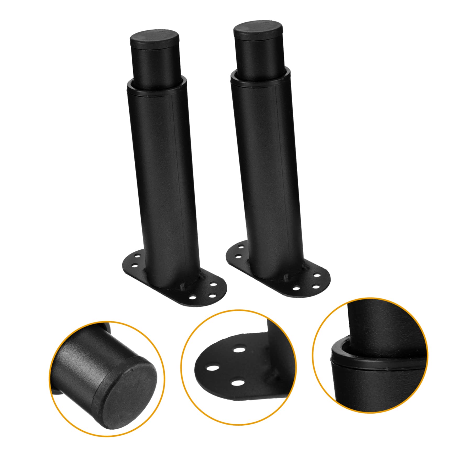 8 Piezas Patas Apoyo la Cama Listones Cama Repuesto Patas Los Muebles Patas Regulables para Muebles Patas para Muebles Regulables Patas Escritorio Soporte Cama/Negro*5Pcs/21 * 9 * 4Cm*5Pcs