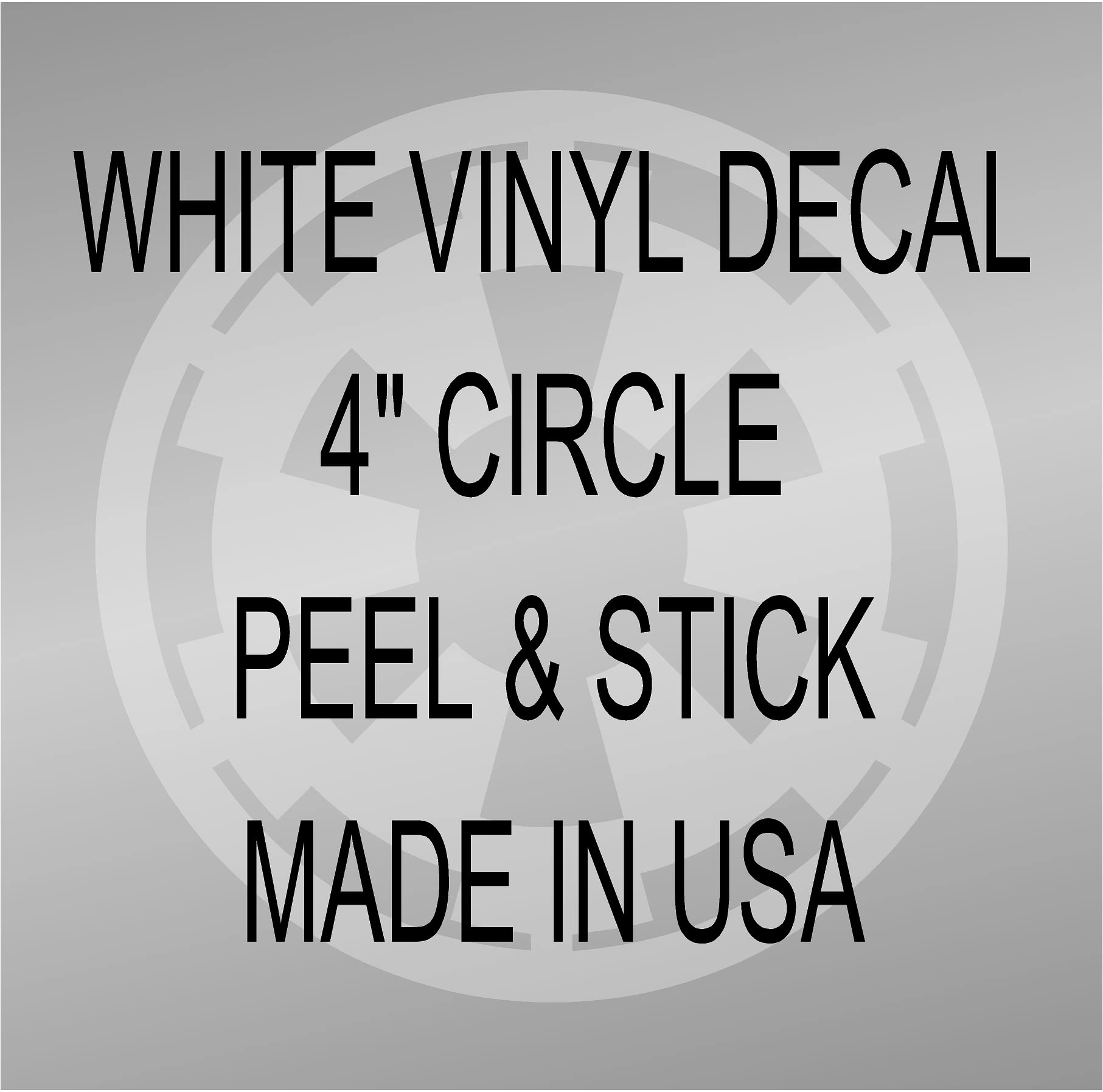 spdecals Star Galactic Empire Vinyl Decal Window Sticker 4in (White)