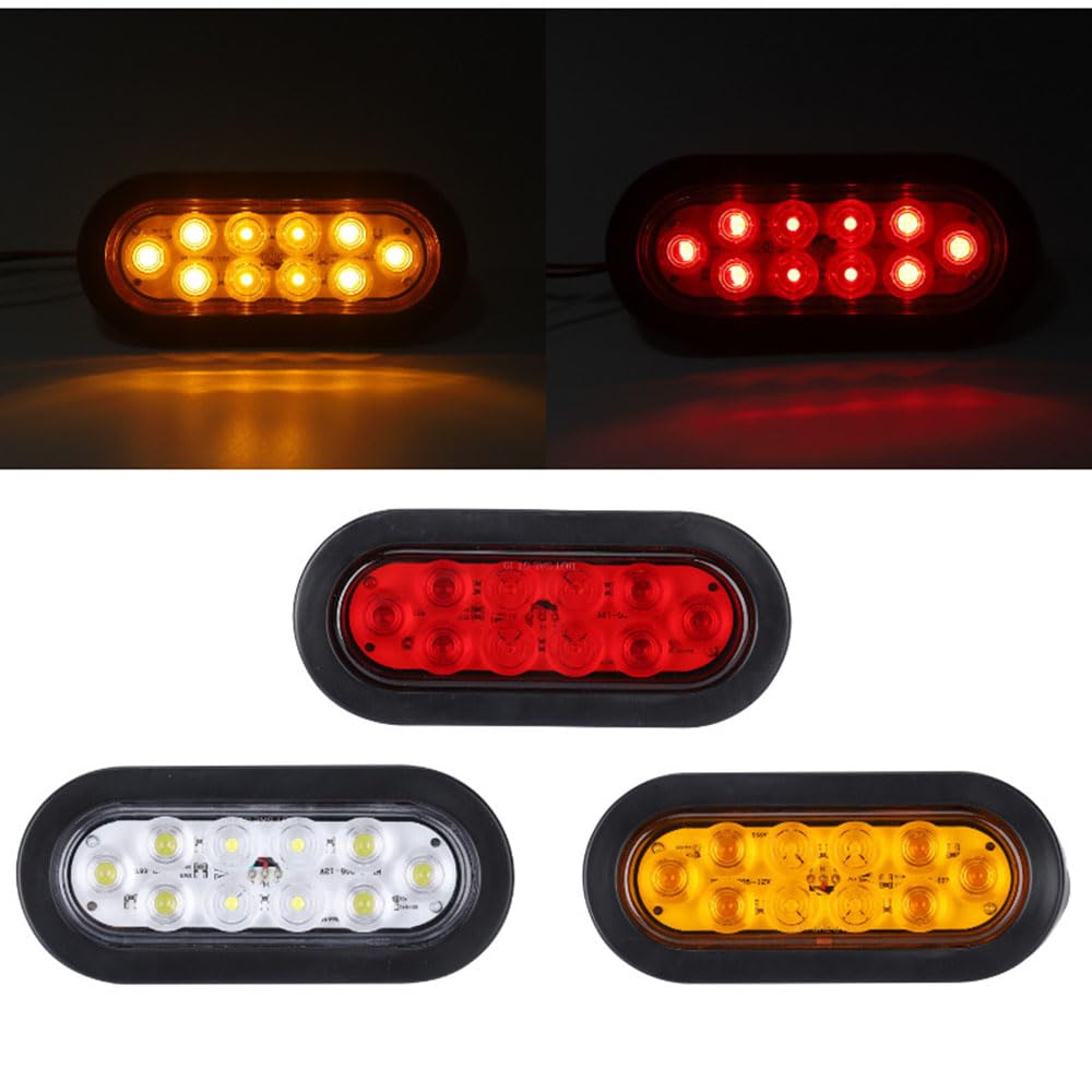 Tylne światło tylne do 10 przyczep, światło tylne do samochodów ciężarowych, 12 V, 24 V, 2 szt., montaż lamp tylnych, 2-24 V