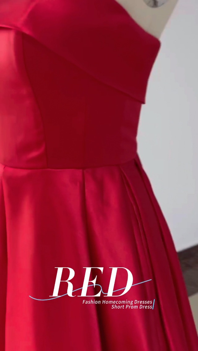 homecoming dresses 2023 red Yasmin A-line Red Sweetheart Appliques Lace Homecoming Dress main image 1