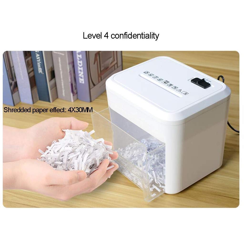Tira Cortada trituradora de Papel, destruye CD, Tarjetas de crédito, Clips de Papel for Oficina con Chippers Trituradora, 3.5L Pequeño Trituradora, Oficina del Consumidor