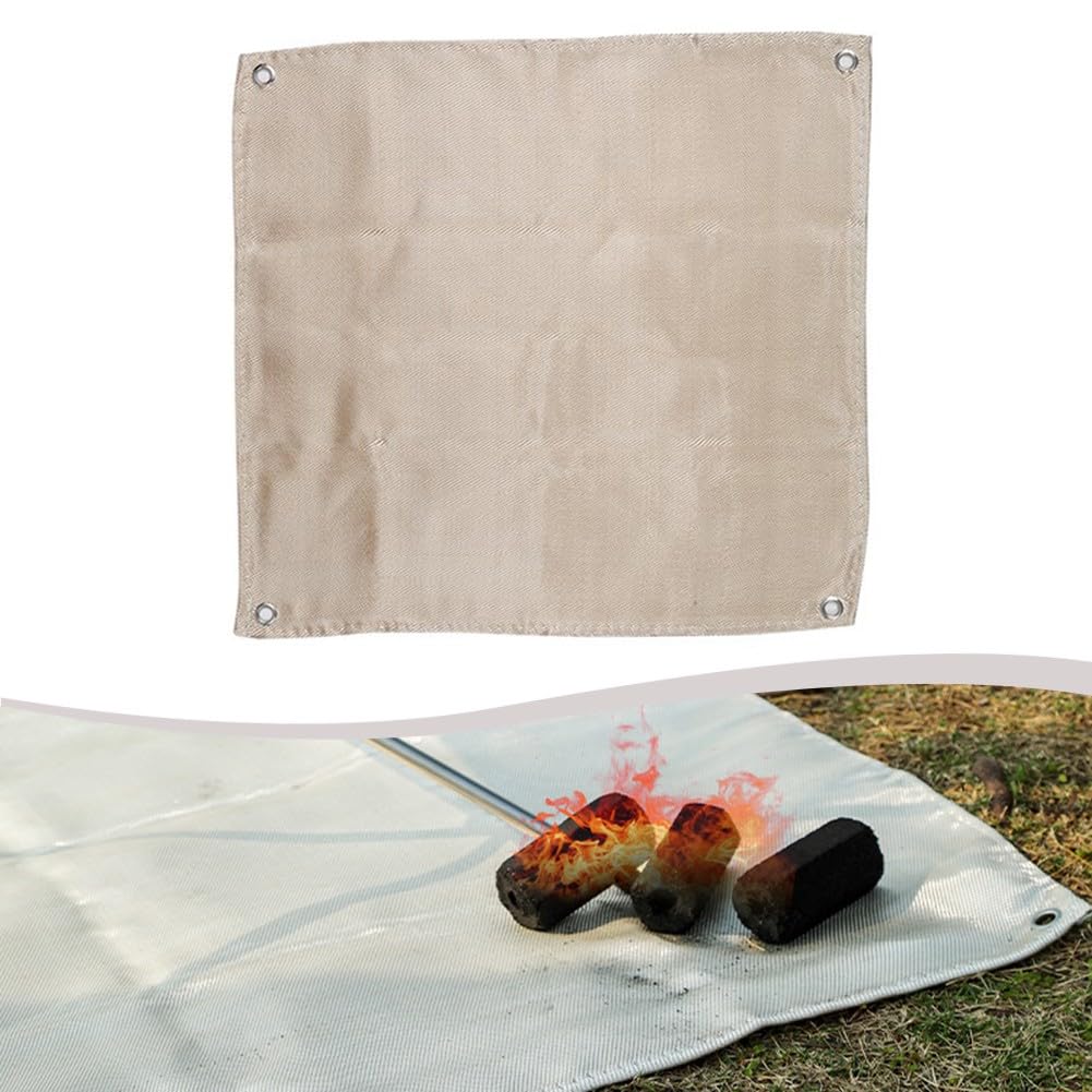 Alfombrilla ignífuga para barbacoa, protector resistente al calor para superficies de madera, hormigón y hierba