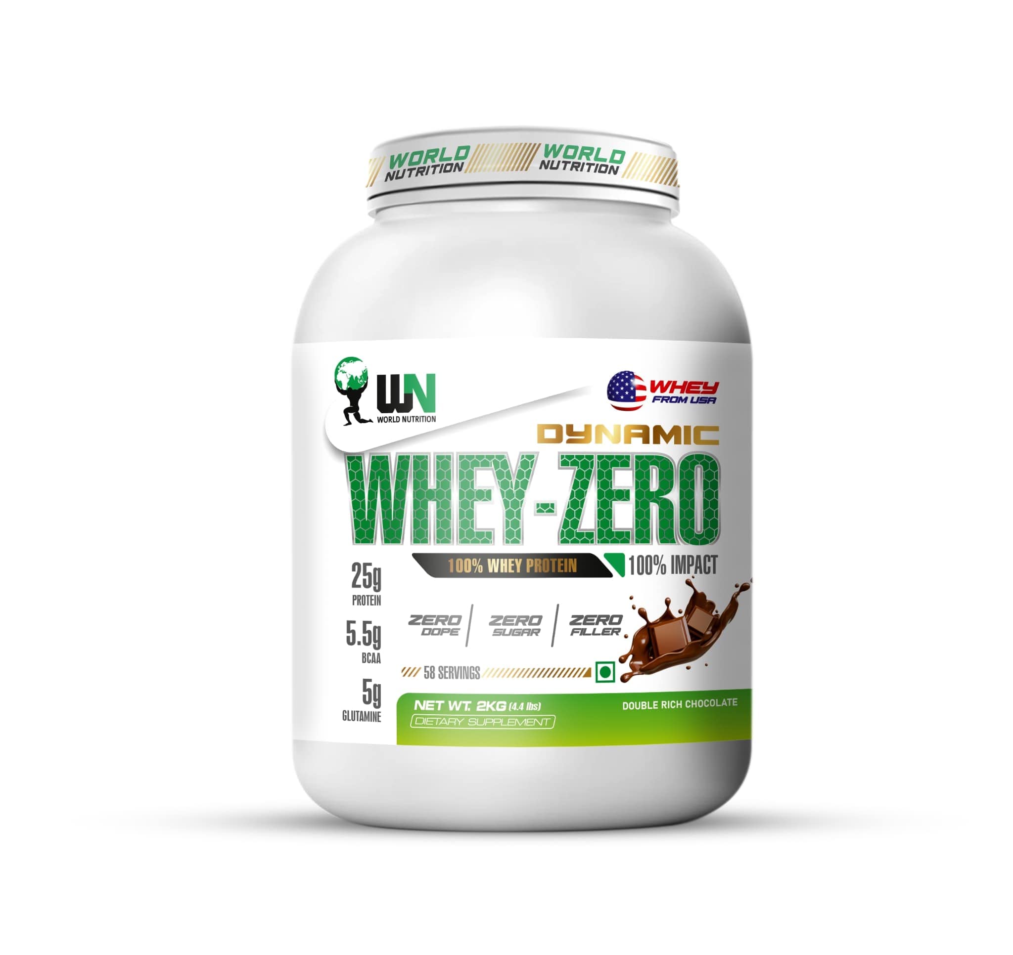 Dynamic Whey-Zero | Whey Protein Powder with 25g Protein, 5.5g BCAA & 5g Glutamine | For Muscle Growth, Workout Recovery & Strength Support | Cookies & Cream - 1Kg — Amazon image 4