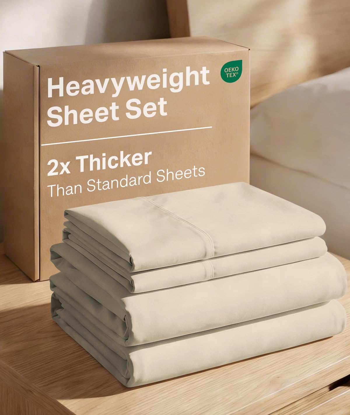 CGK Unlimited Extra Thick Heavyweight Queen Size 4 Piece Sheet Set