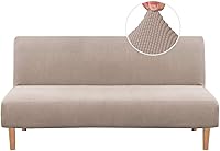 Vista 18 de H.VERSAILTEX - Funda elástica para sofá o cama, licra de alto elastano, lavable a máquina, tela Jacquard para sofá, futón