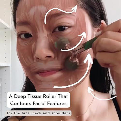 Miniatura 6 de Mount Lai Jade Tension Melting Masajeador para cara y cuello  Cuello y cara Jade Roller para aliviar tensiones