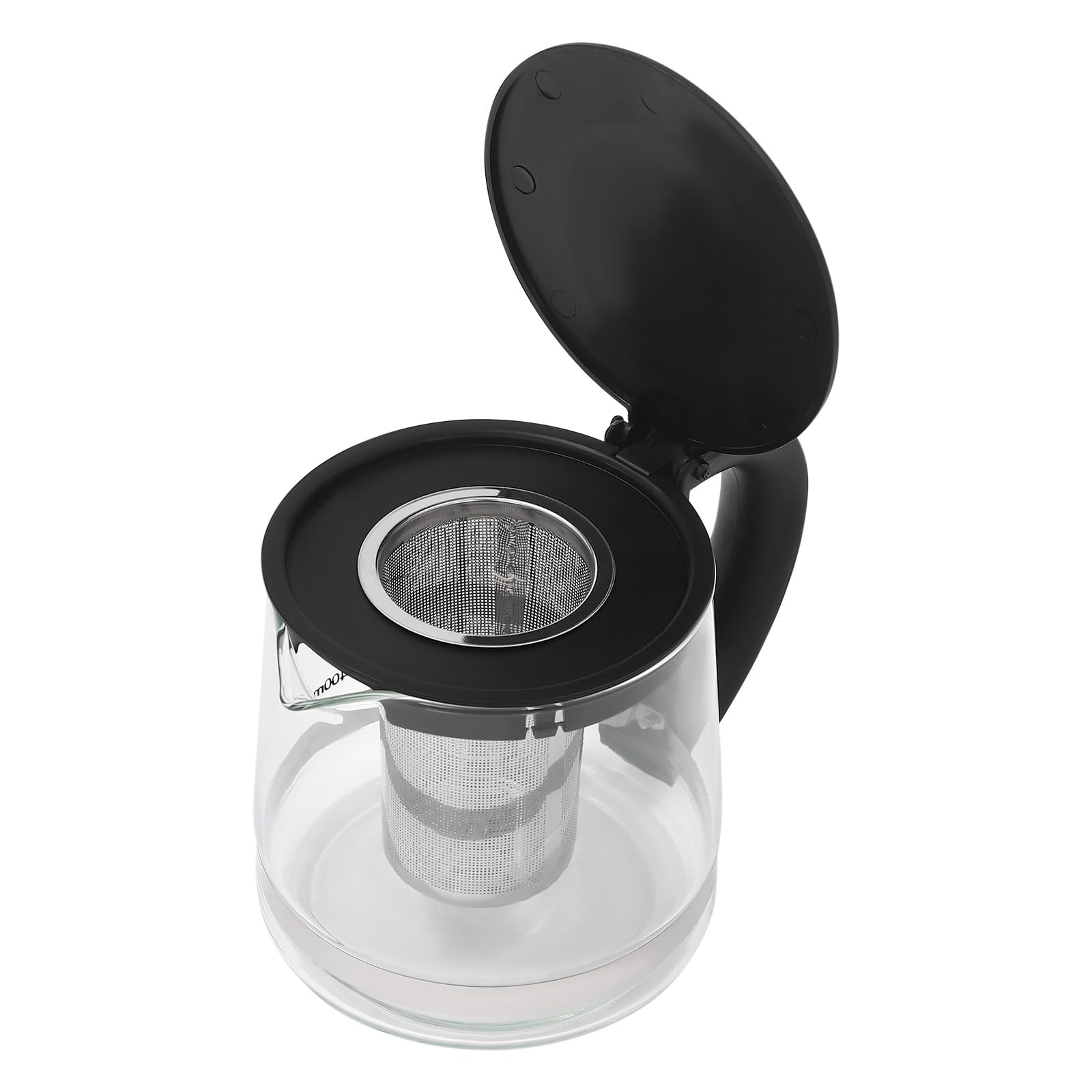 2.5L Großer Wasserkocher mit 1L Glas Teekocher Wasserkocher für Kaffee und Tee, Turkisch Tee Kanne Türkisch Traditional Tee mit Edelstahl-Teefilte 1800W, für Büros, Hotels, Wohnungen